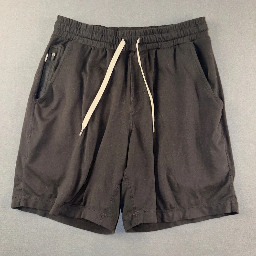 Vuori Ponto Performance Shorts Mens Small Black Heather Athletic Gym V344